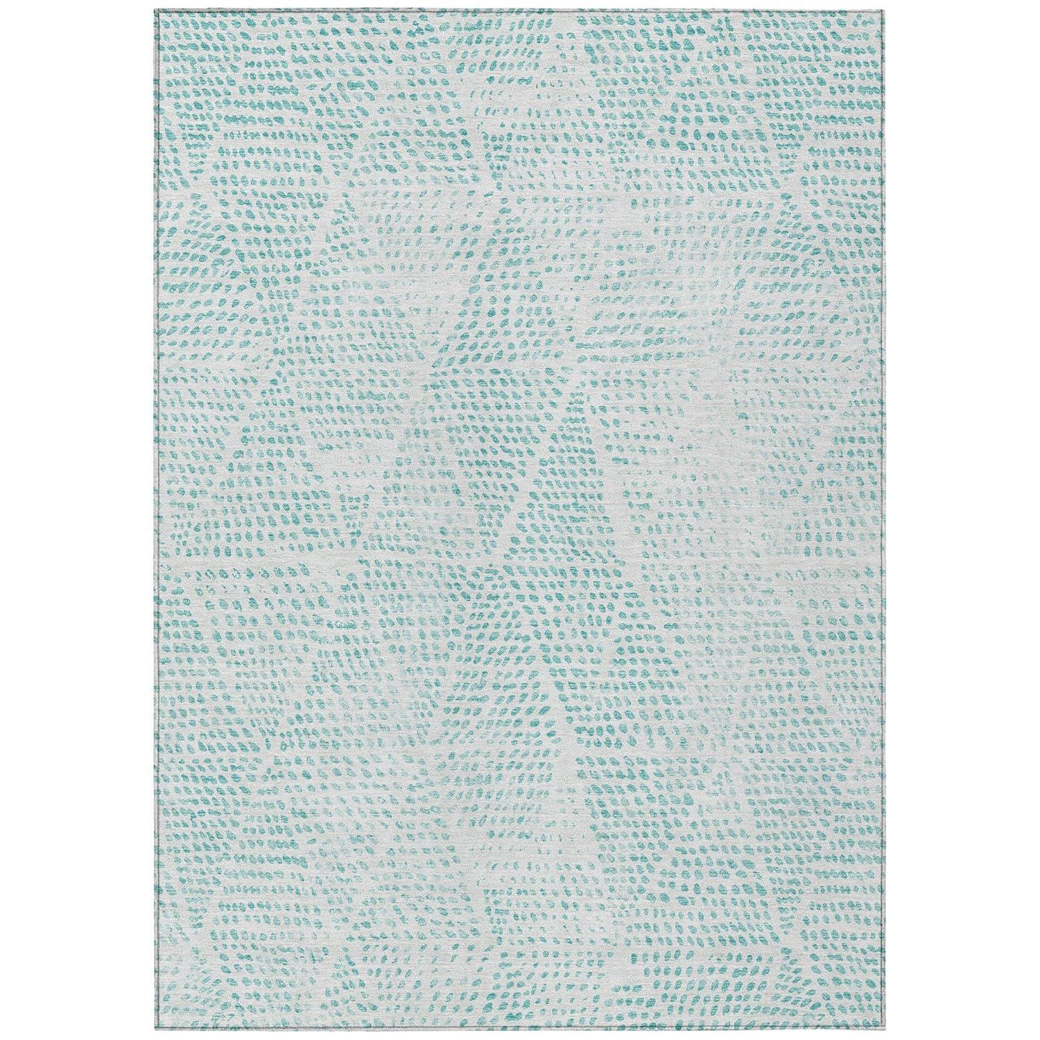 Addison Rugs Chantille ACN591 Aqua 2'6" x 3'10" Indoor Outdoor Area Rug, Easy Clean, Machine Washable, Non Shedding, Bedroom, Living Room, Dining Room, Kitchen, Patio Rug