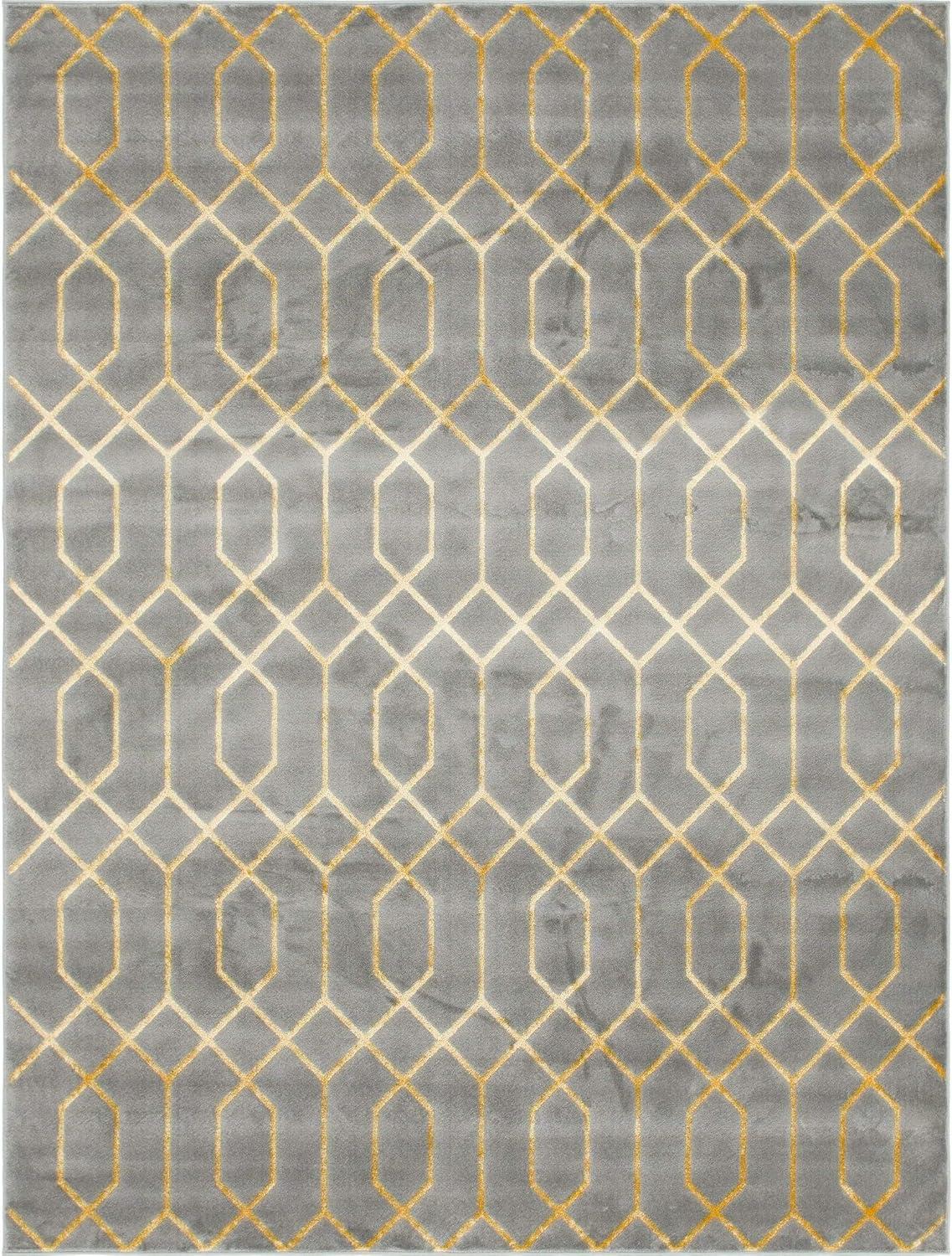 Glam Gray/Gold Area Rug