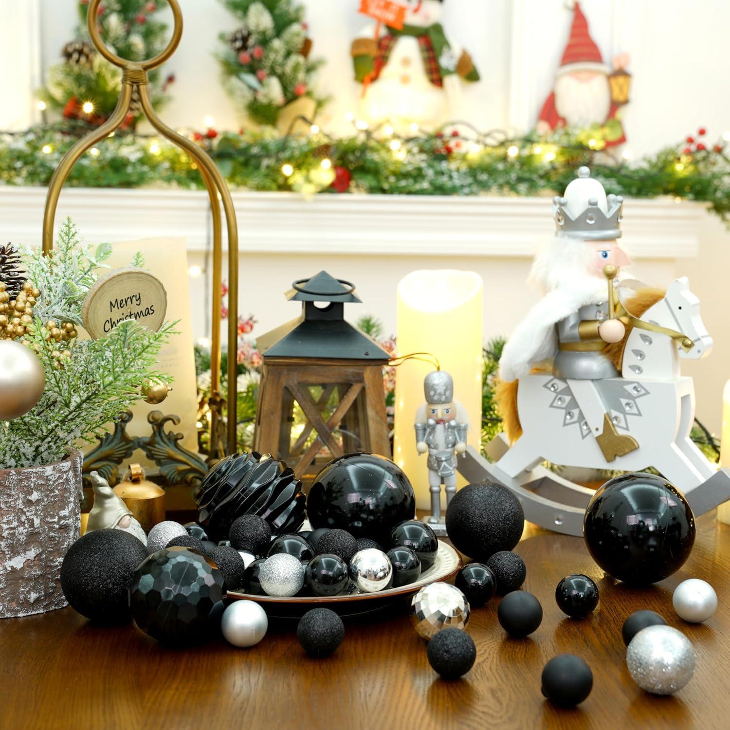 XmasExp 16ct Christmas Balls Ornaments - Shatterproof Large Hanging Ball Decorative Xmas Balls for Halloween Decorations Holiday Wedding Party Xmas Tree Decoration(3.15"/80mm, Light Purple)