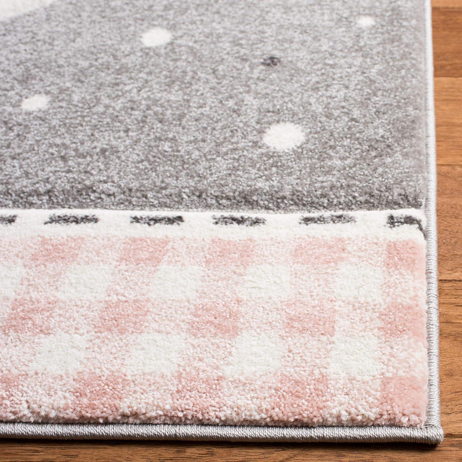 Carousel Kids CRK154 Power Loomed Area Rug - Pink/Ivory - 3'3"x5'3" - Safavieh.