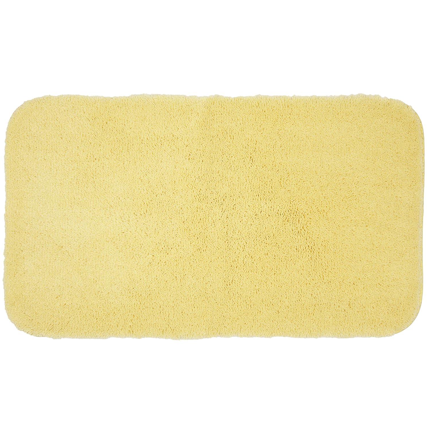 Mohawk Home Pure Perfection Nylon Bath Rug Contour, Butter Cream 1'8" x 2'