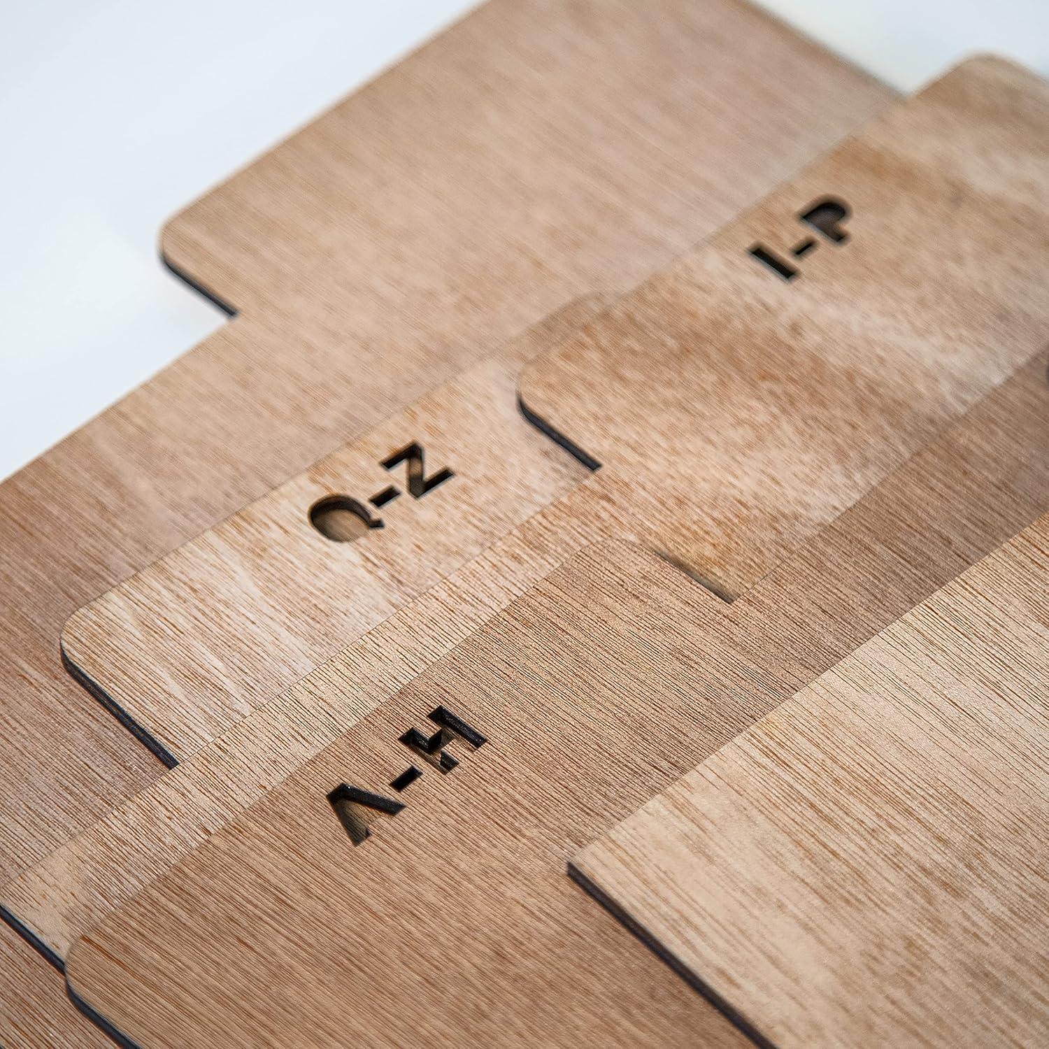 A-Z Vinyl Record Crate Divider Set
