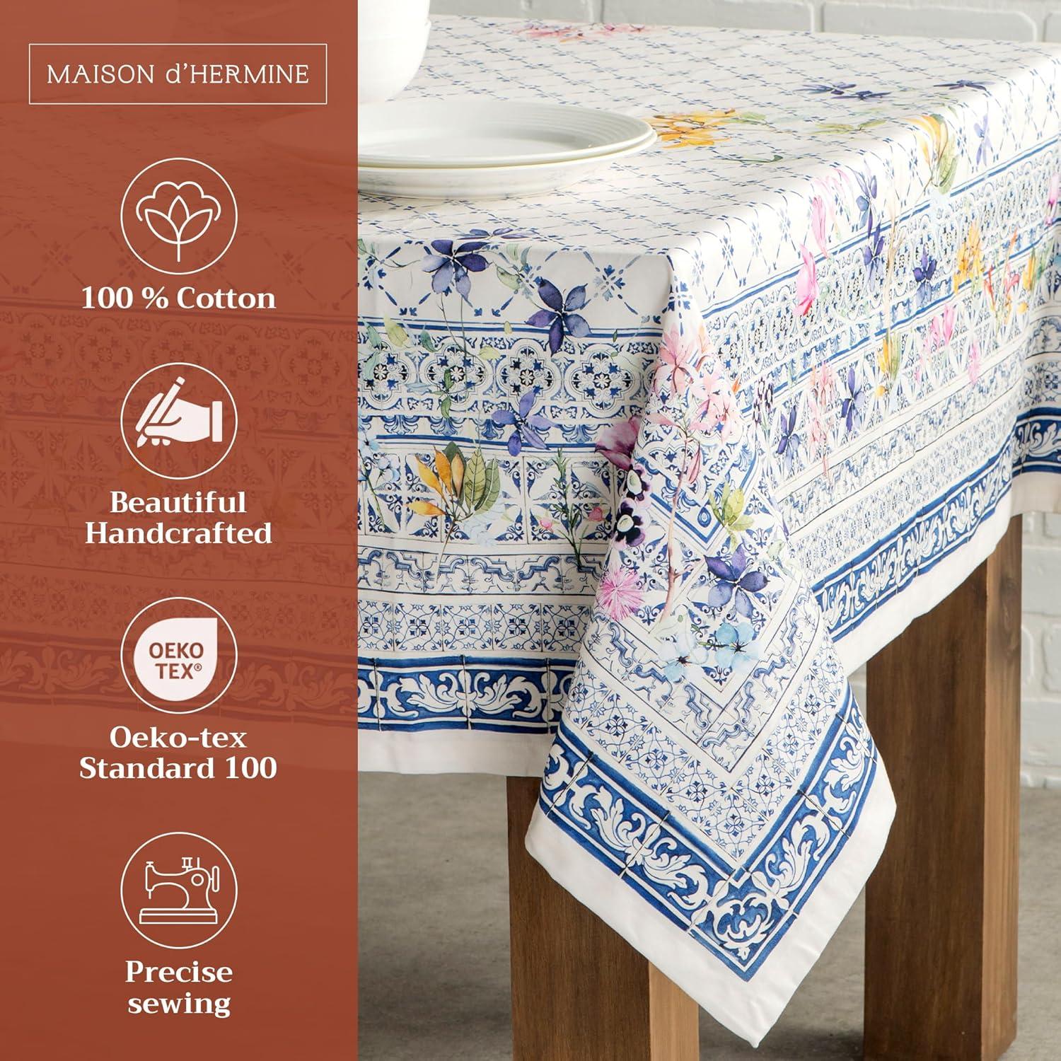 Maison d' Hermine Faience Tablecloth