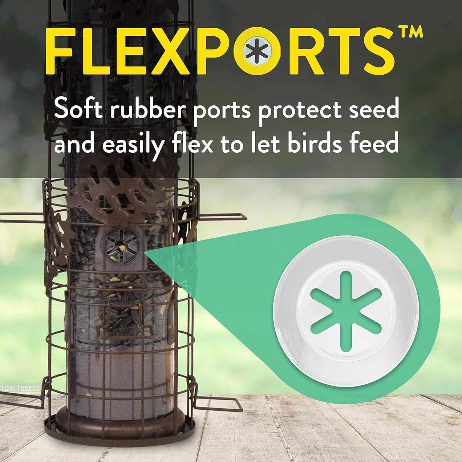 Perky-Pet Squirrel-Be-Gone Max Pinecone Bird Feeder Mesh Hanging Squirrel-Resistant Tube Bird feeder - 1.75-lb