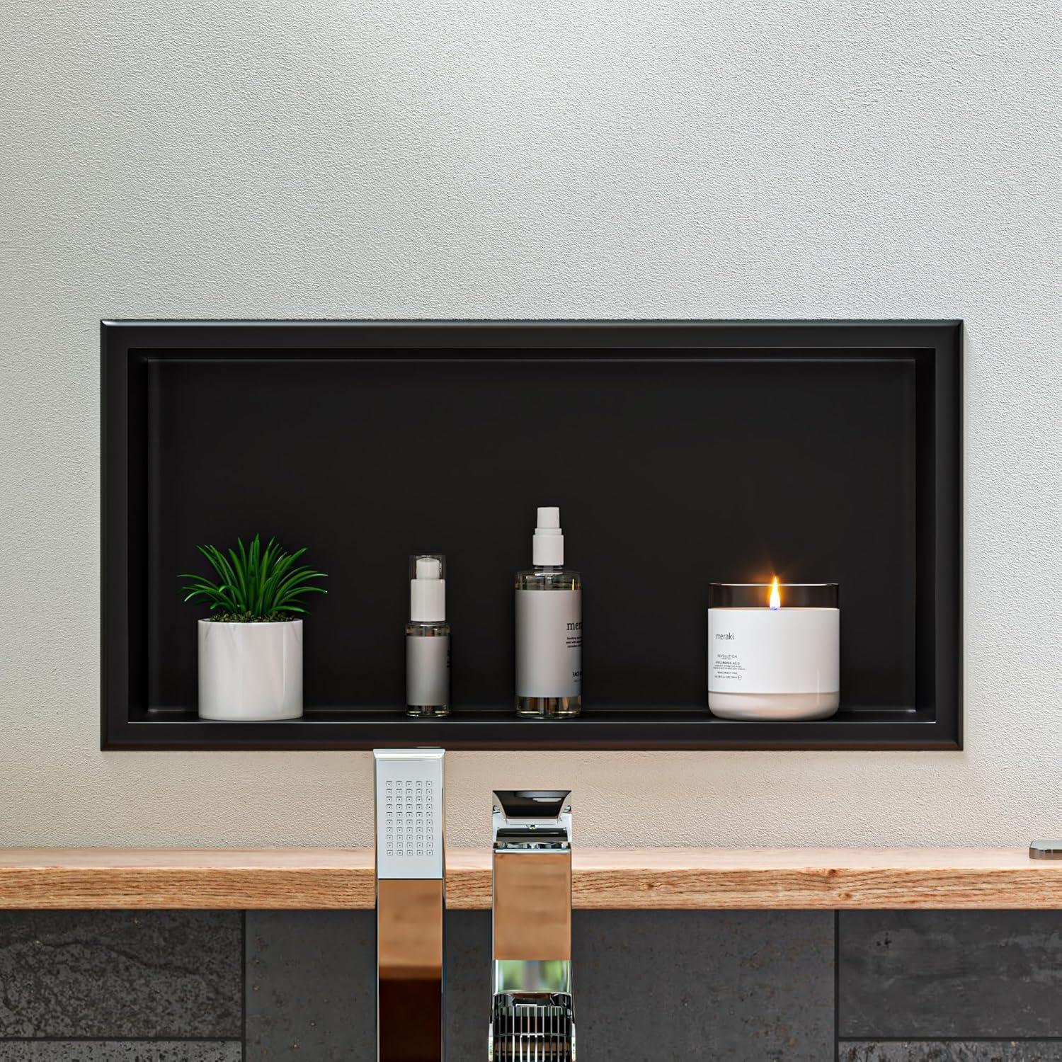 Adhesive Stainless Steel Shower Shelf