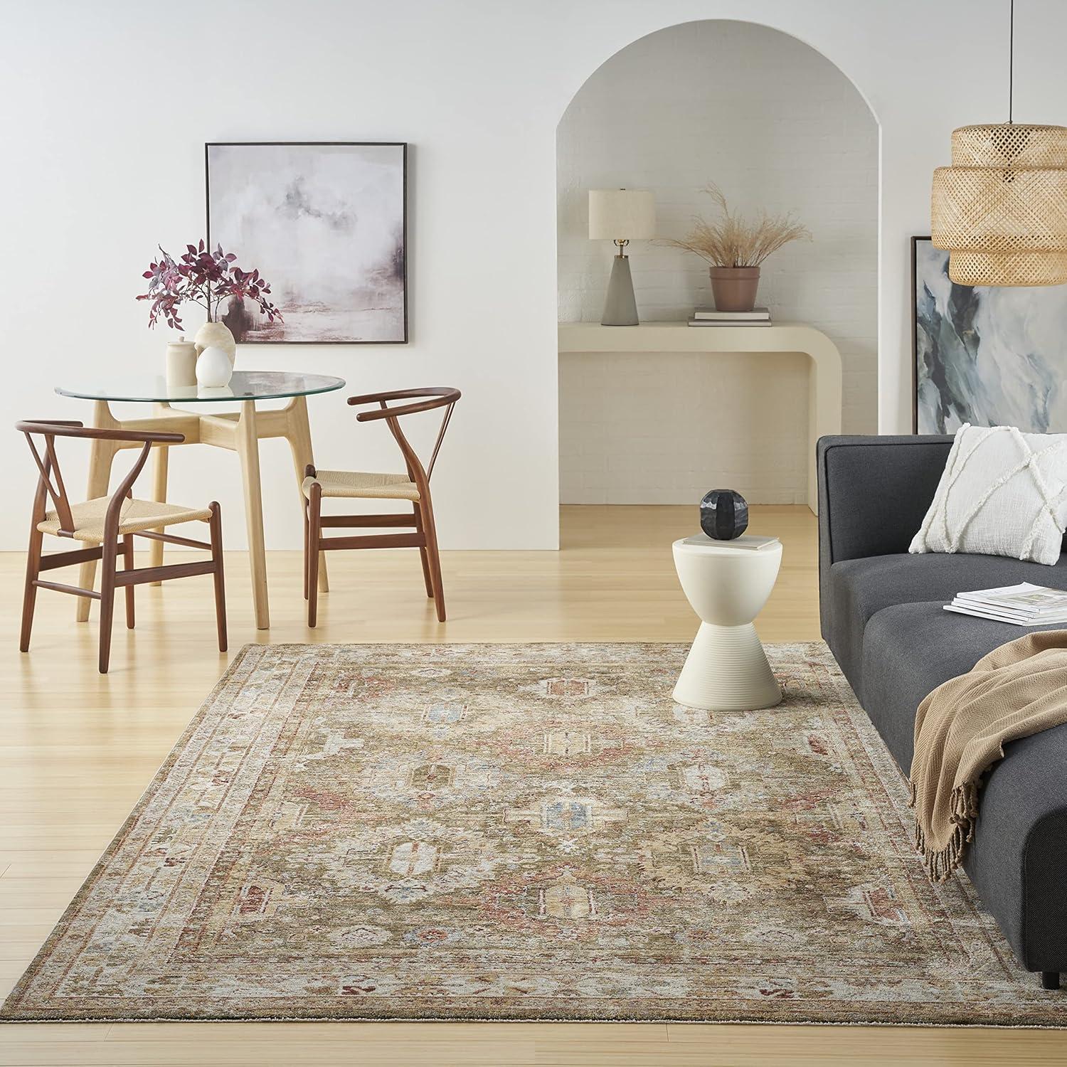 Nourison Petra Oramental Indoor Rug Green 7'10" x 10'4"