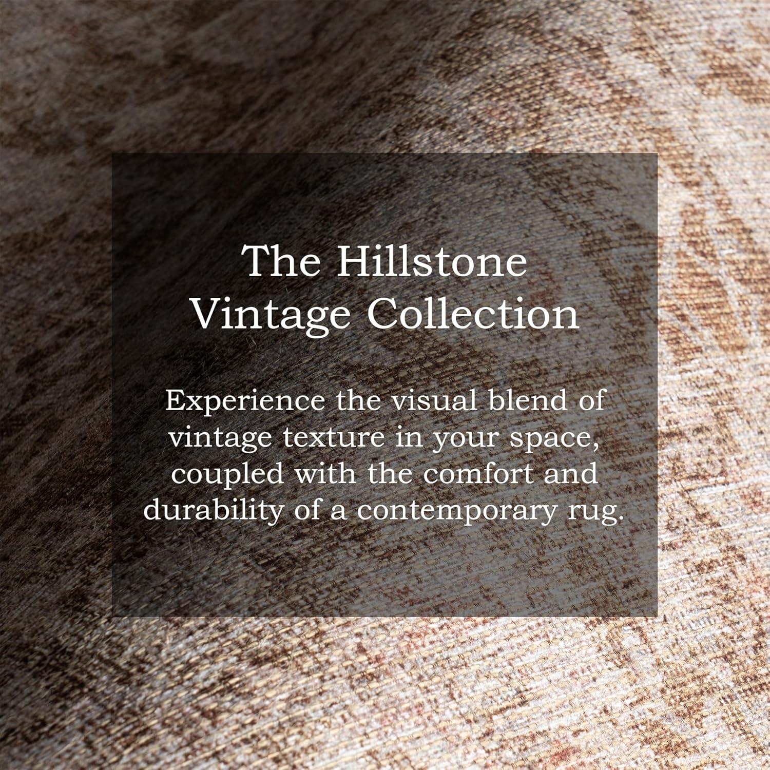 Nuloom Hillstone Collection Glenette Traditional Vintage Medallion Area Rug, 10' x 13', Ivory
