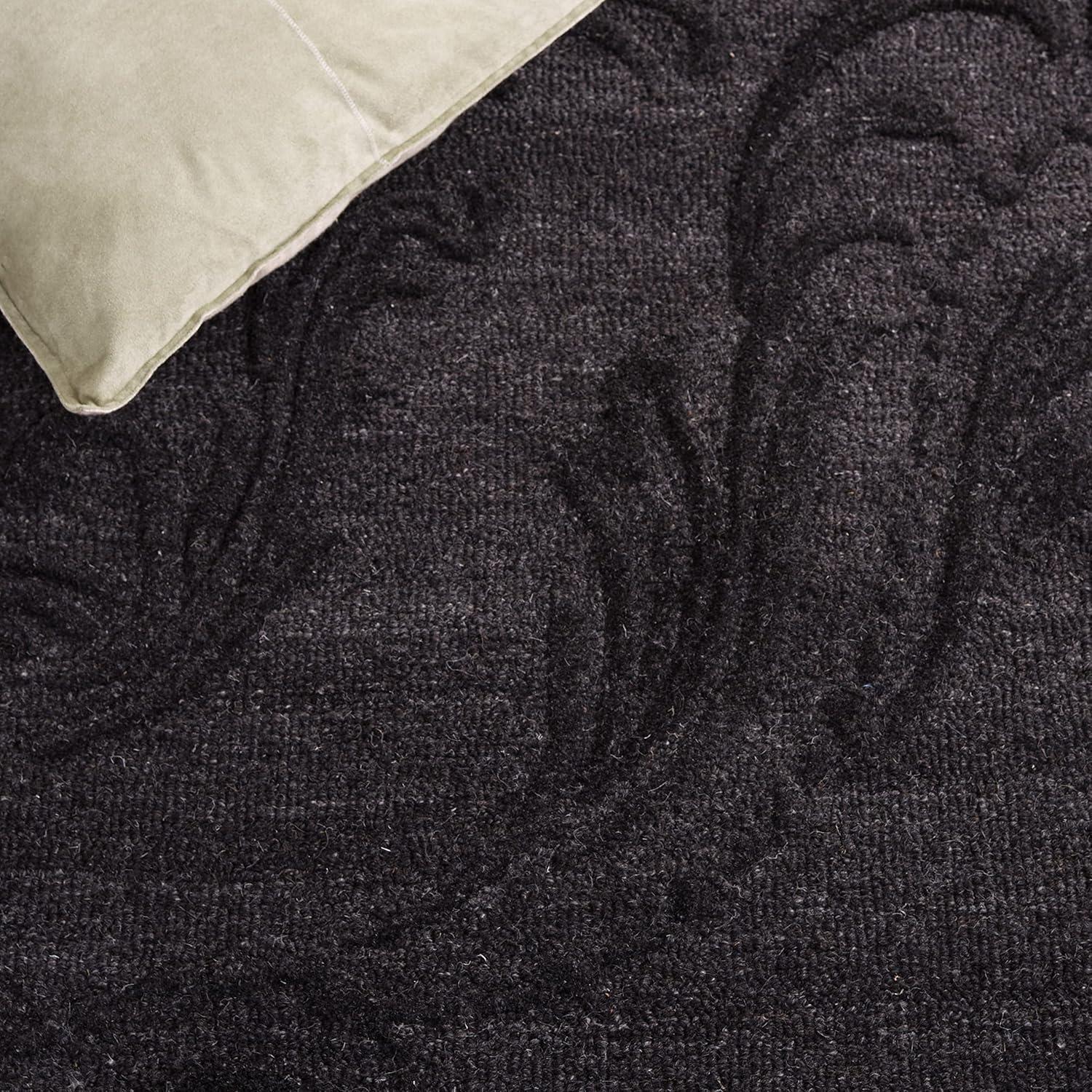 SAFAVIEH Jardin Salome Leaves Area Rug, Black, 3' x 5'