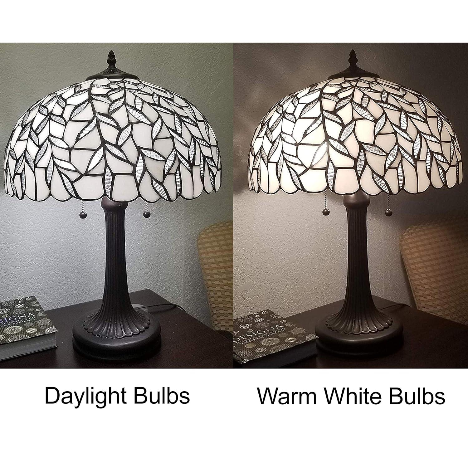 Amora Lighting Tiffany Style Peacock Design Table Lamp 24" Tall