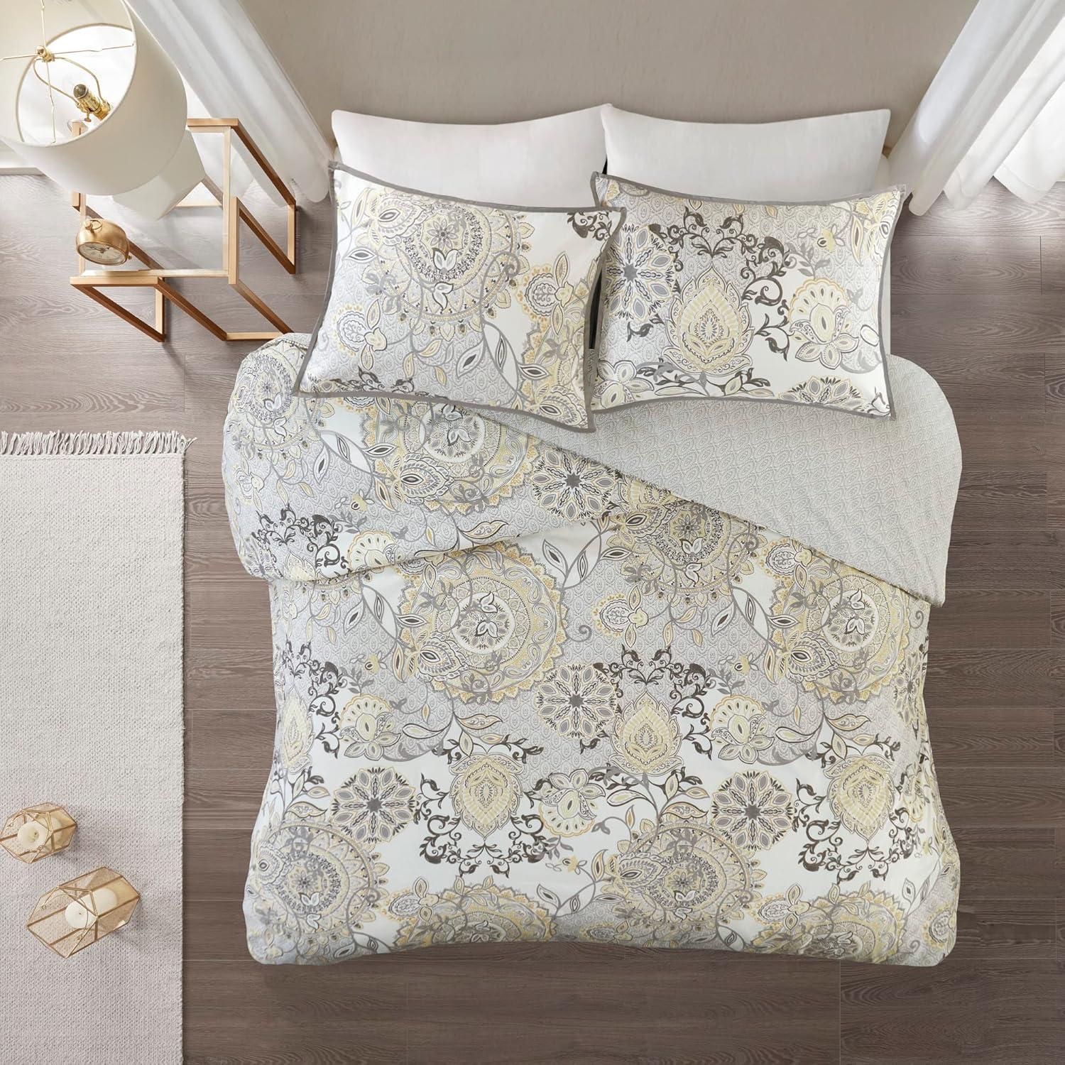 Isla 3 Piece Reversible Cotton Floral Duvet Set