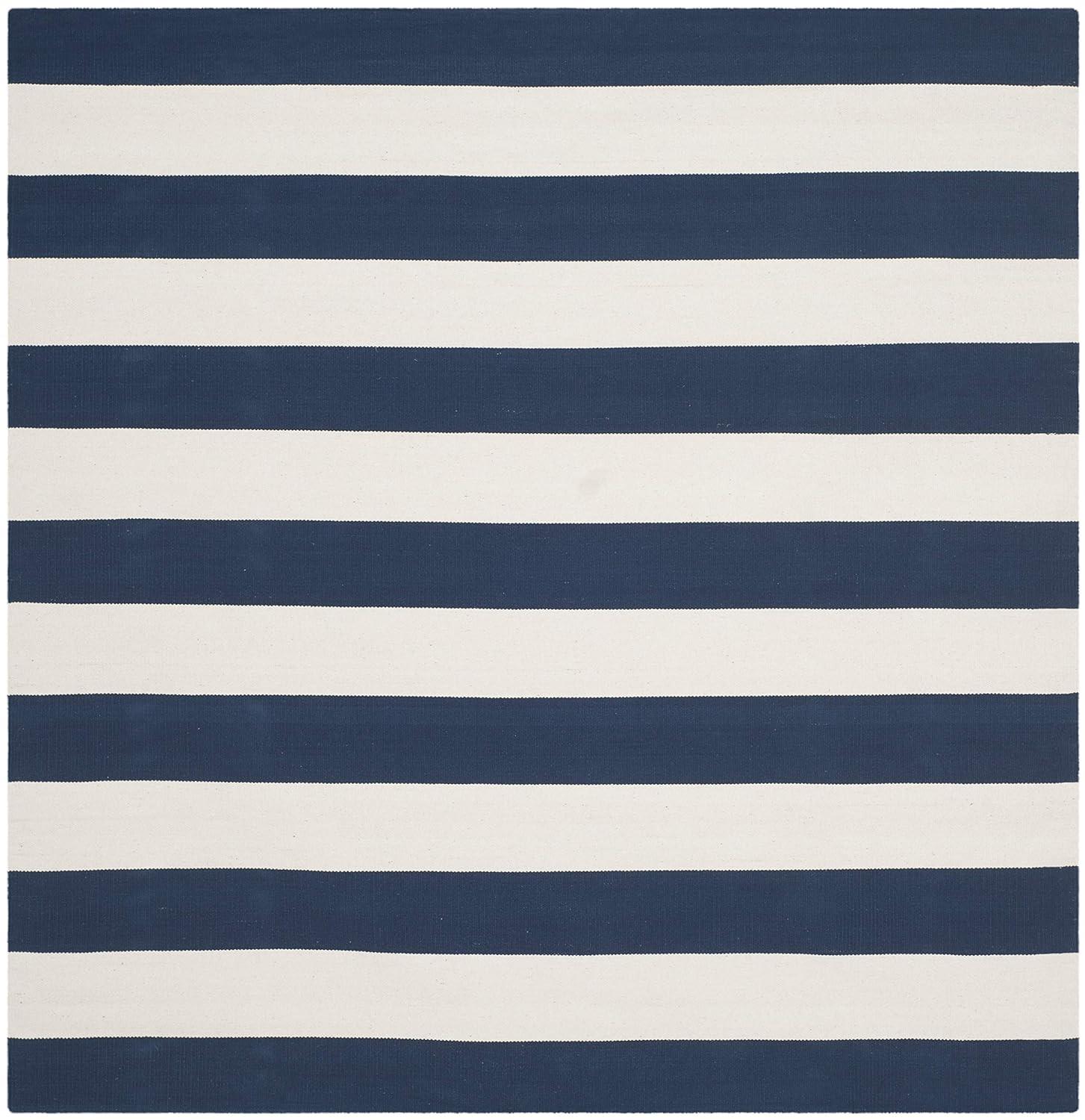 Montauk MTK712 Hand Woven Indoor Area Rug - Navy/Ivory - 10'x10' - Safavieh