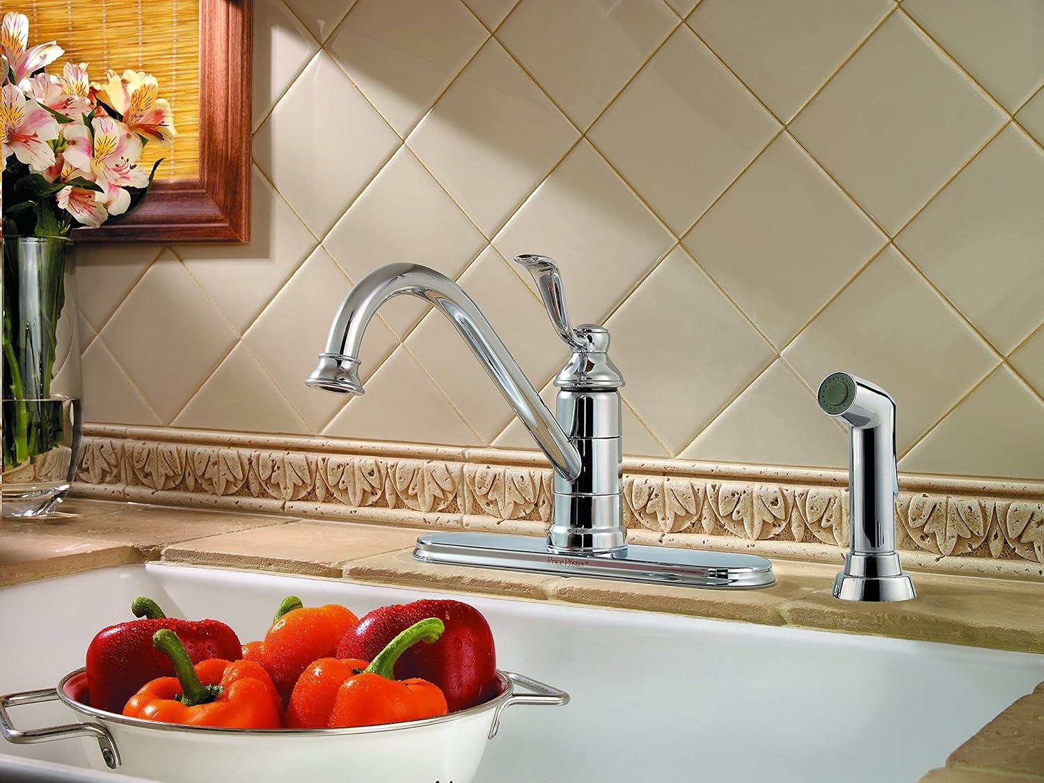 Portland Single Handle Kitchen Faucet with Side Spray