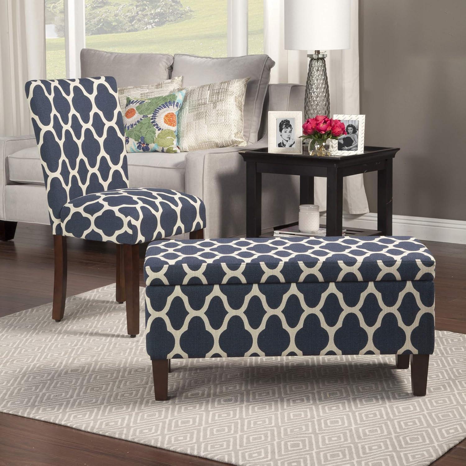 HomePop Parsons Dining Chairs (Set of 2), Quatrefoil