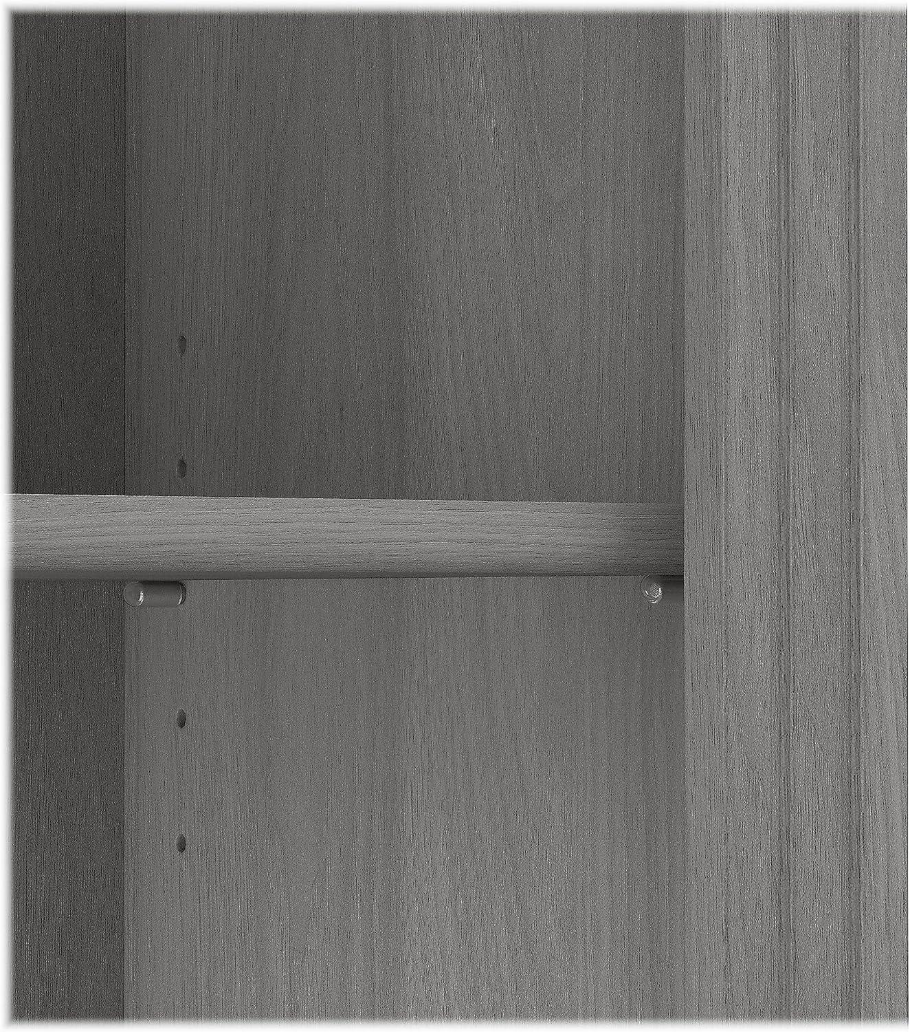 Saratoga Tall 5 Shelf Bookcase in Modern Gray - Engineered Wood