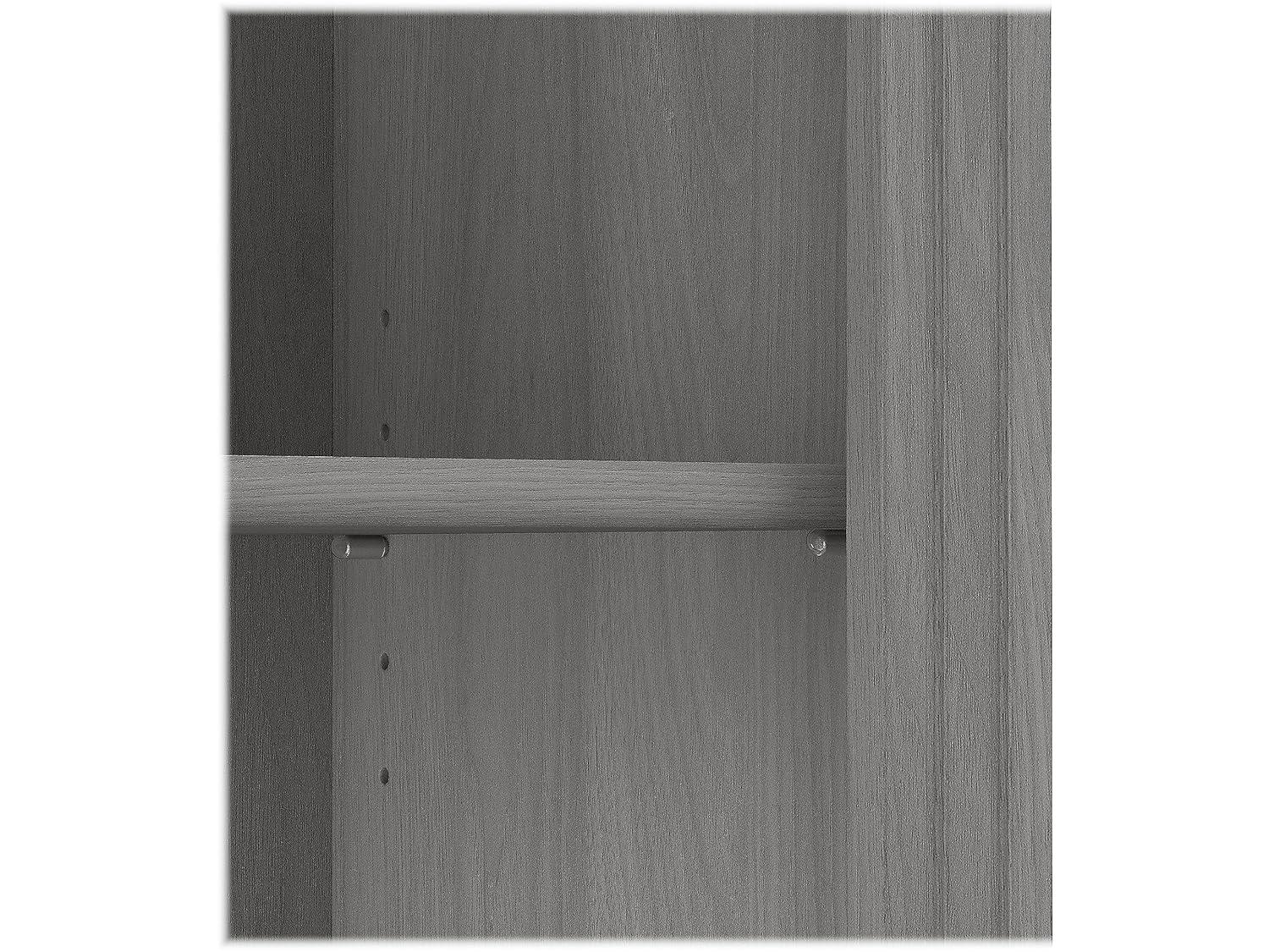 Saratoga Tall 5 Shelf Bookcase in Modern Gray - Engineered Wood