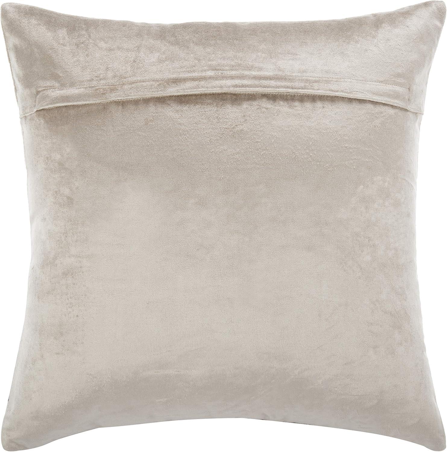 Sydnee Snowflake Pillow - Beige/Gold - 12"X20" - Safavieh