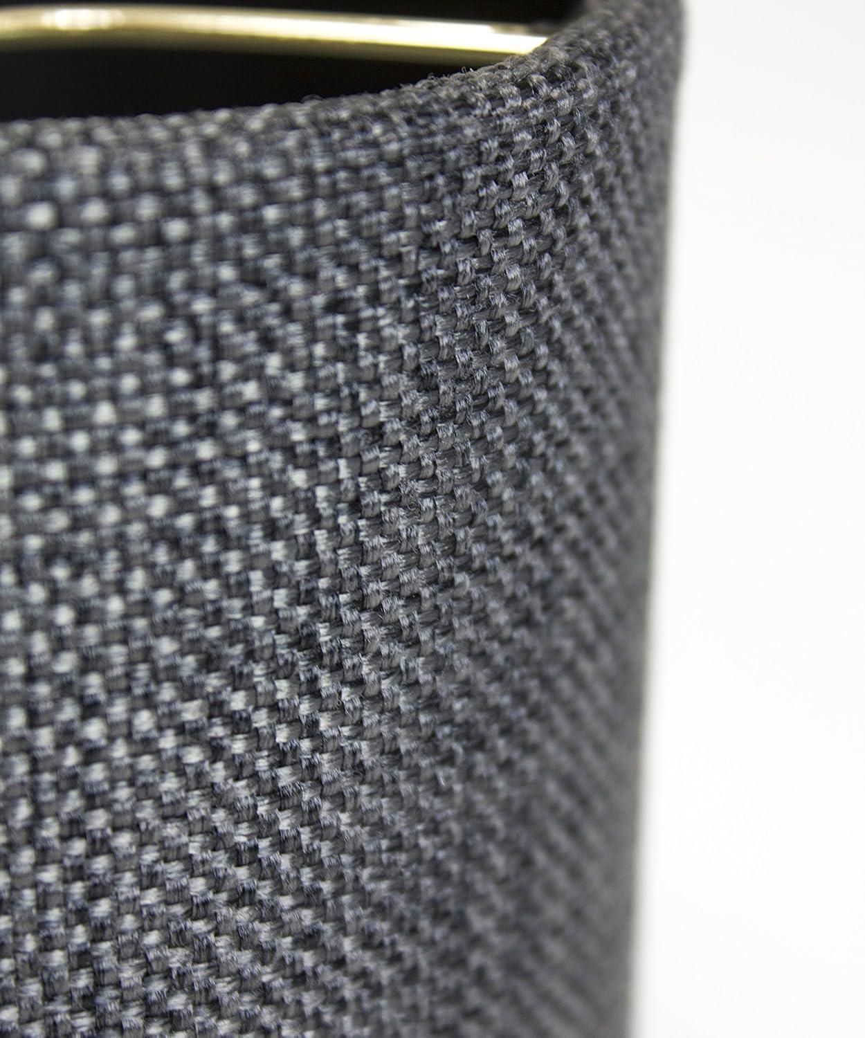 Home Concept 4.5x 5.5x 5.25 Granite Grey Burlap Drum Shade