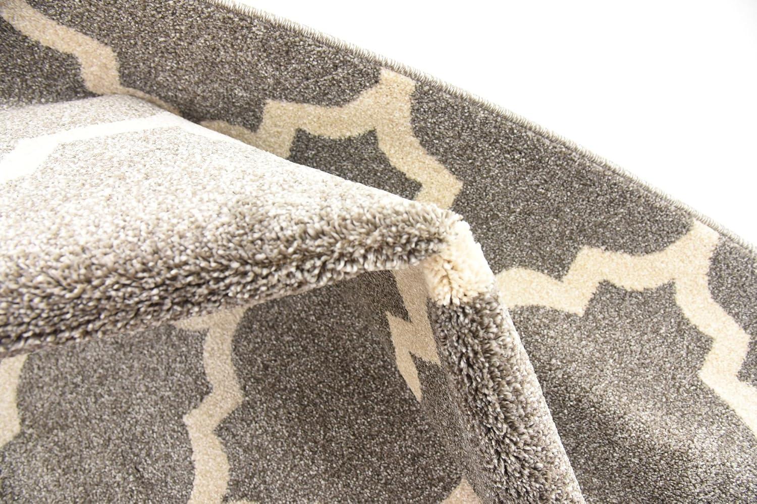 Unique Loom 5' 4 x 6' 1 Trellis Philadelphia Dark Gray Area Rug