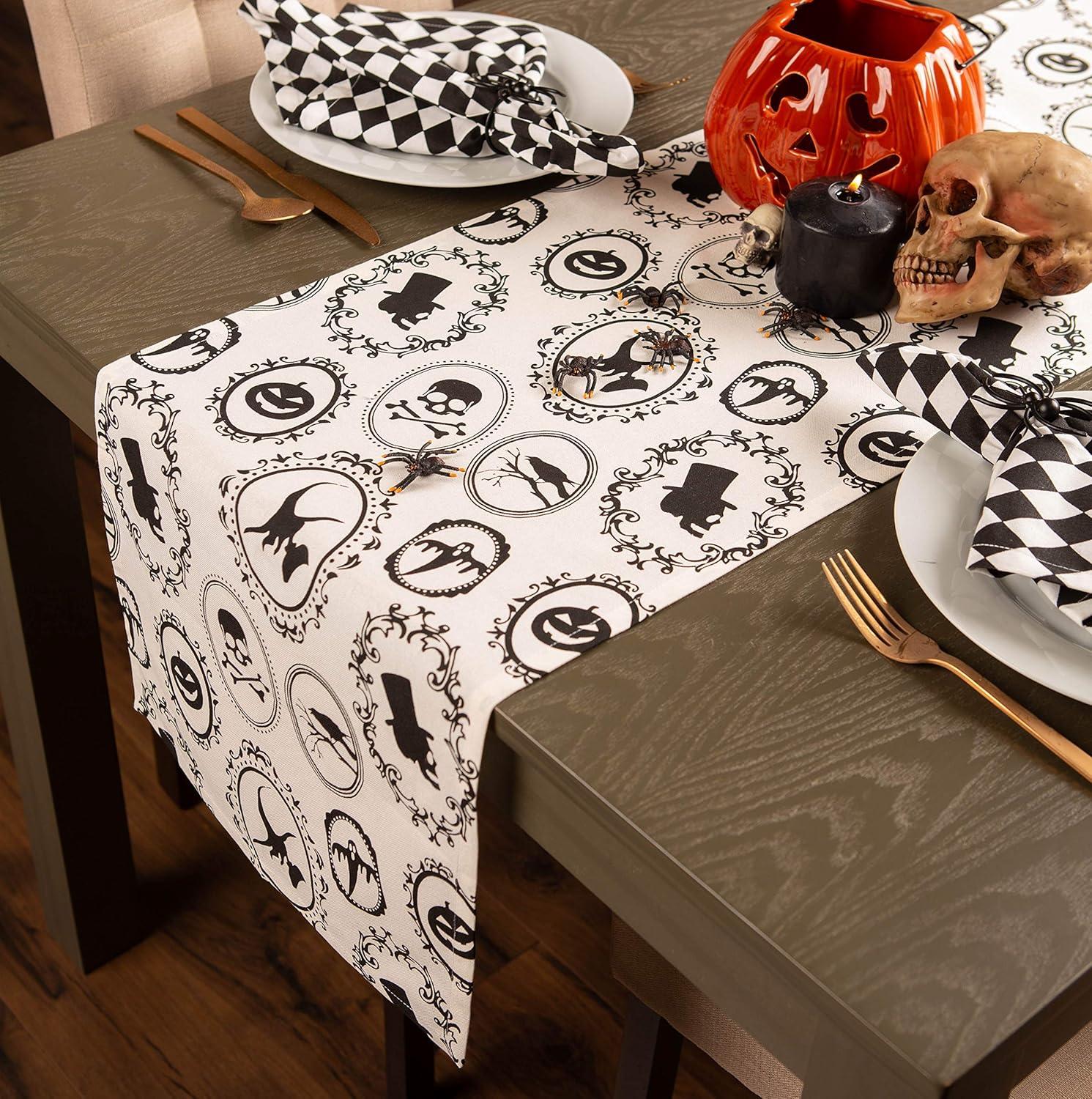 The Holiday Aisle® Turnbow Halloween Portrait Table Runner