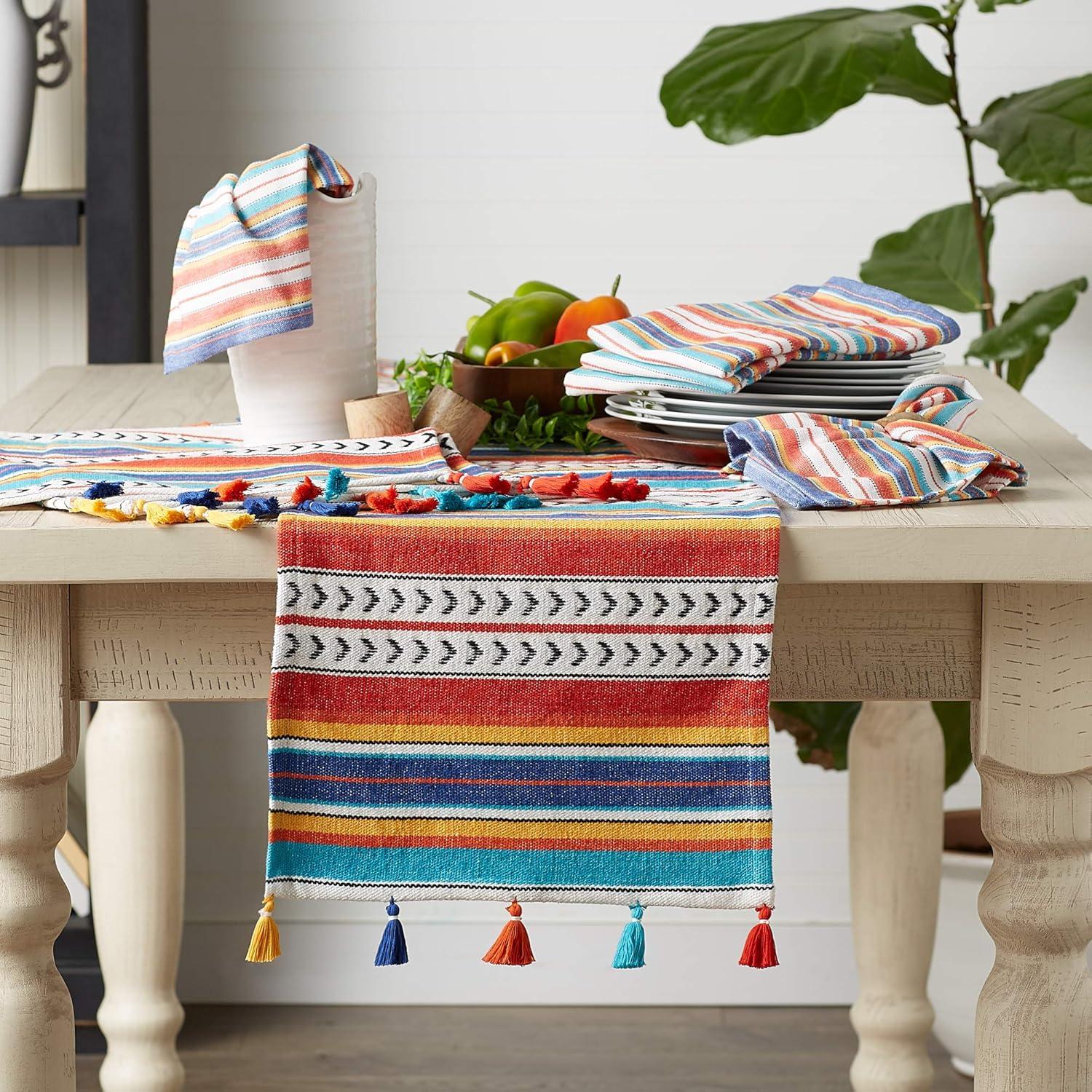 Picante Stripe Tassel Placemat Set of 6