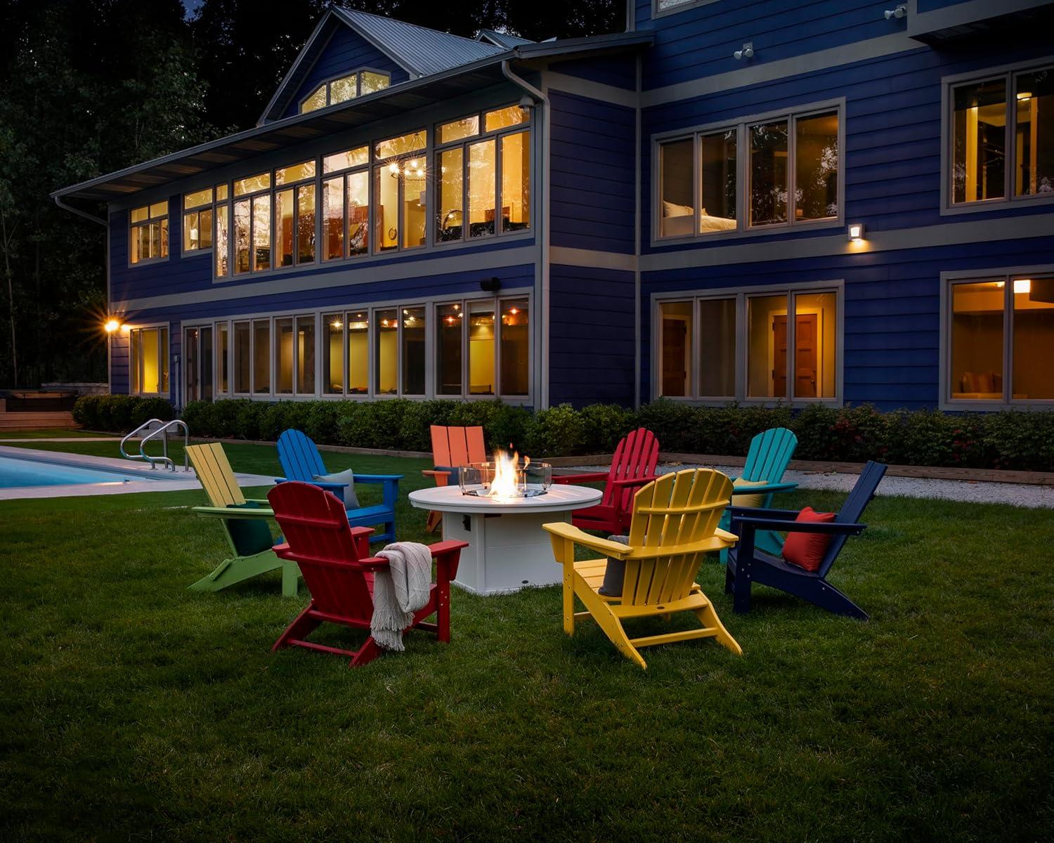 Modern Adirondack High-Density Polyethylene (HDPE) Outdoor Adirondack Chair