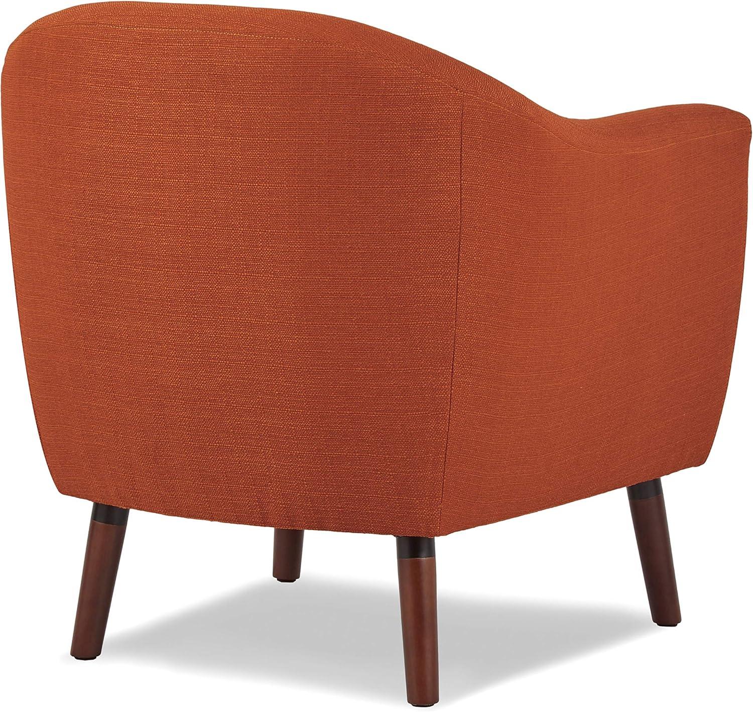 Homelegance Lucille Collection Living Room Home Barrel Accent Chair, Orange