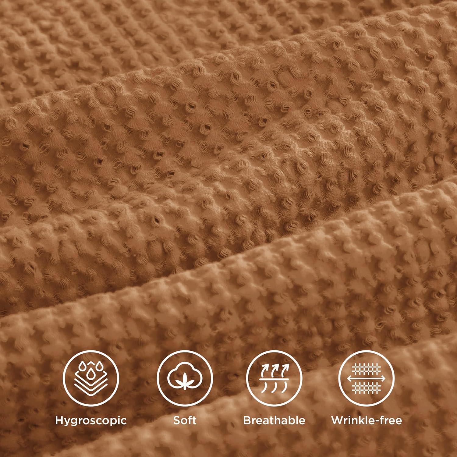 Bedsure Bedsure 100% Cotton Waffle Weave Duvet Cover