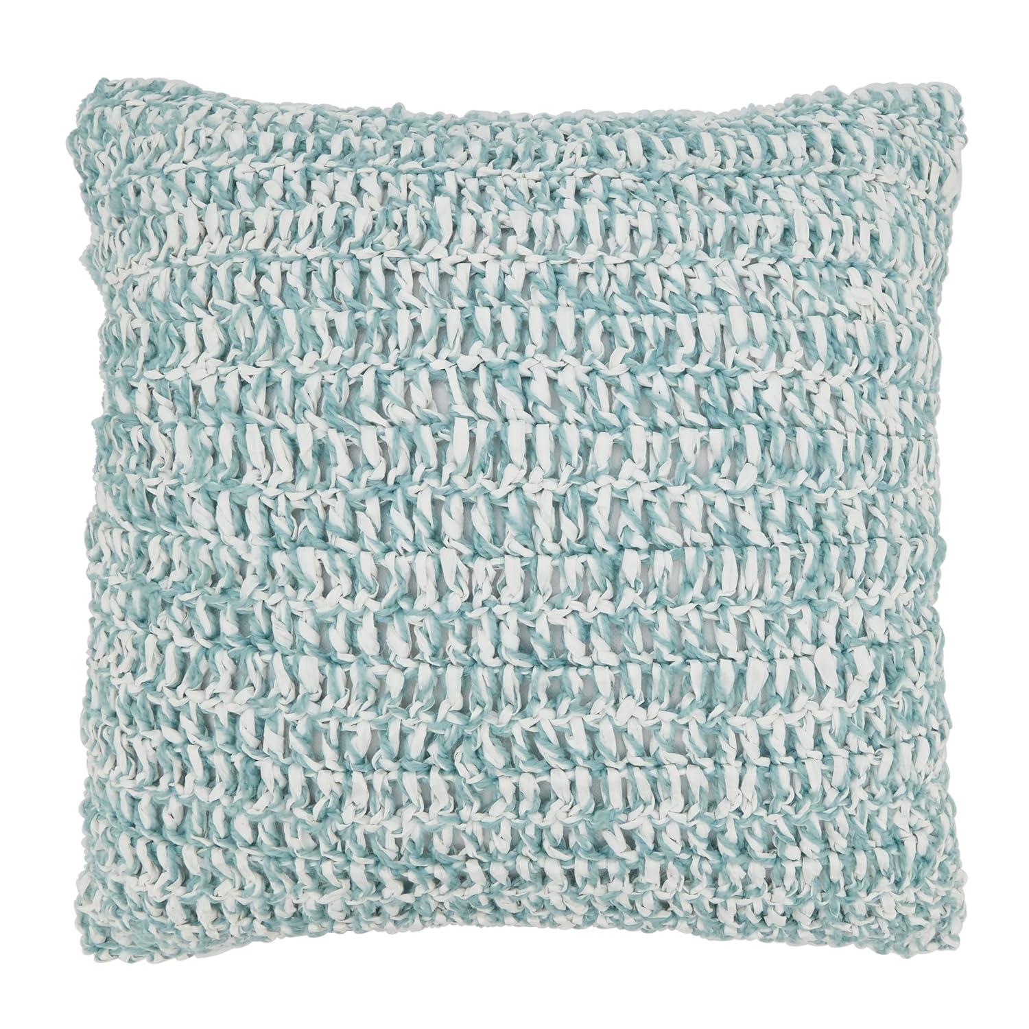 Saro Raffia Collection Indoor/Outdoor Throw Pillow