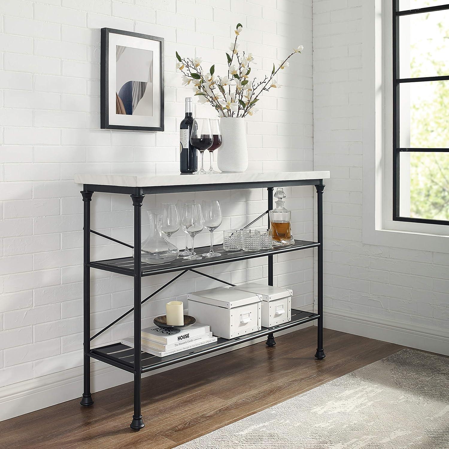 Madeleine Console Matte Black - Crosley