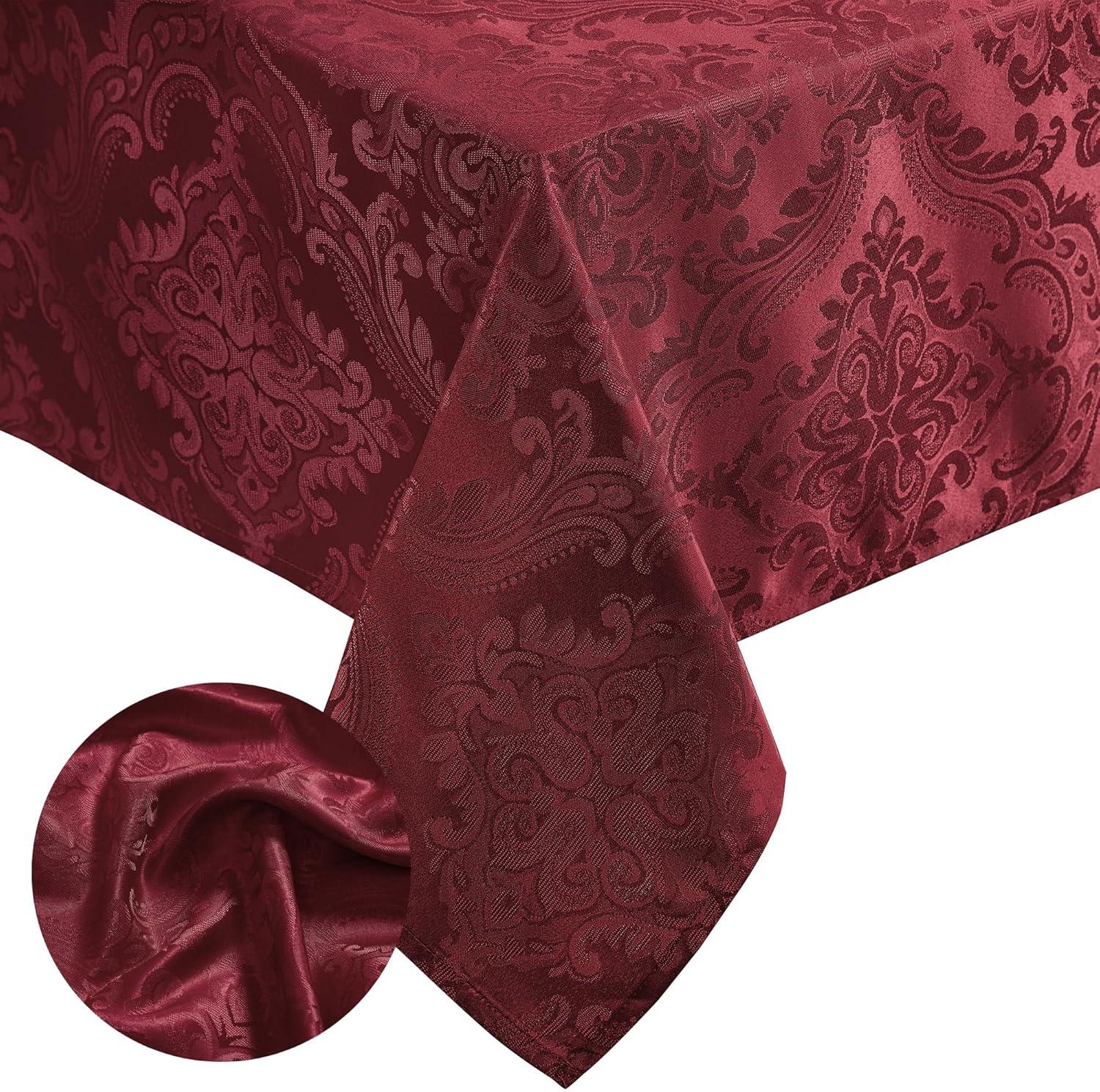 Corson Woven Damask Jacquard Polyester Tablecloth