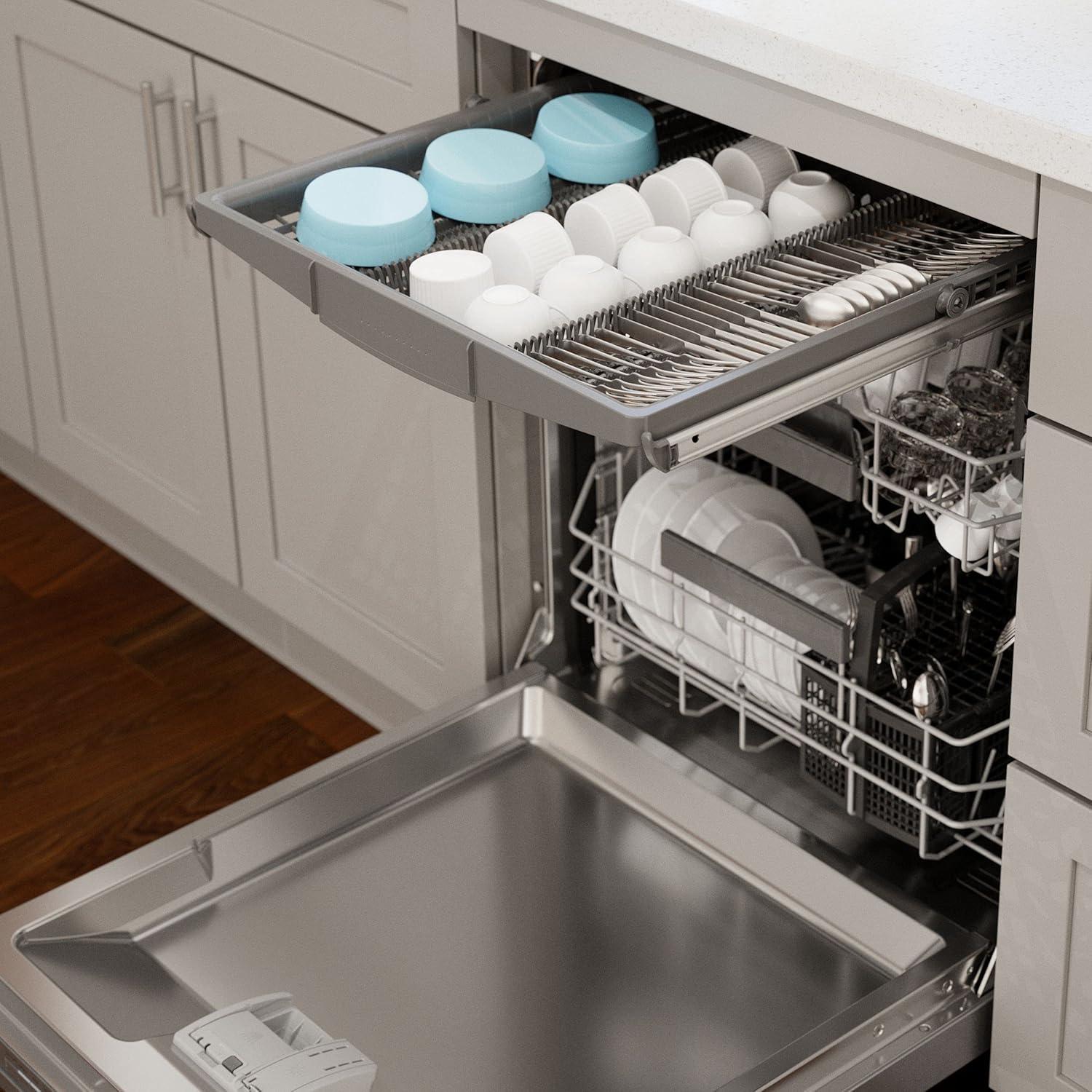 24-Inch Stainless Steel Built-In Dishwasher with Top Control