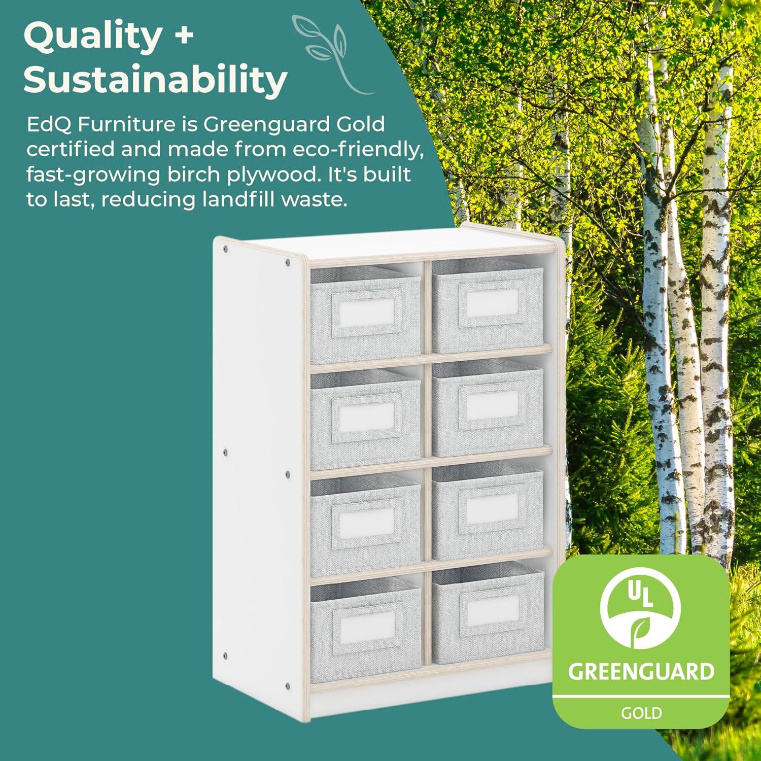 EdQ Essentials Bin Cubby Storage Organizer