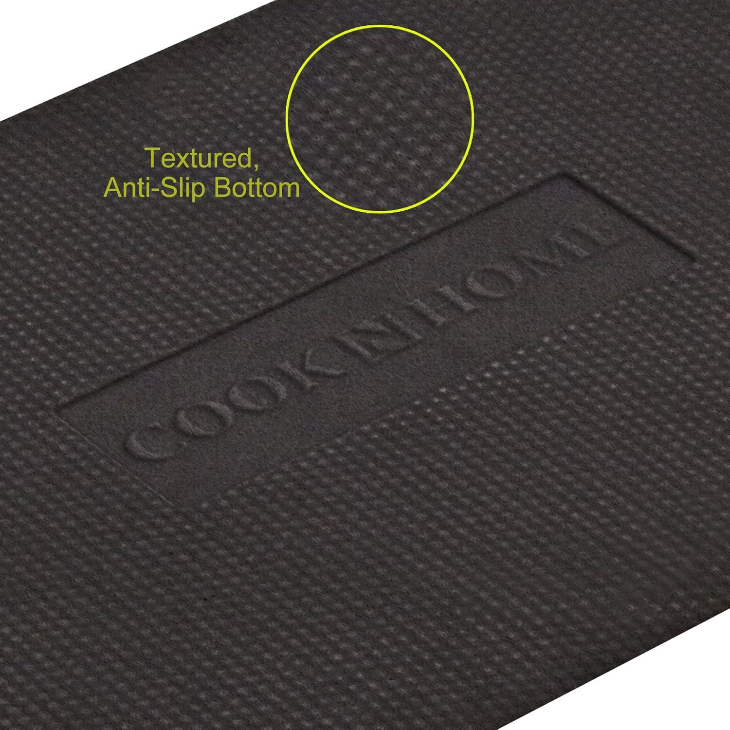 Cook N Home Anti Fatigue Floor Mat - 3/4 Inch Thick Perfect Kitchen Mats for Floor, Standing Desk Mat - Comfort at Home, Office, Garage -Durable - Stain Resistant - Non-Slip Bottom (39 x 20", Brown)