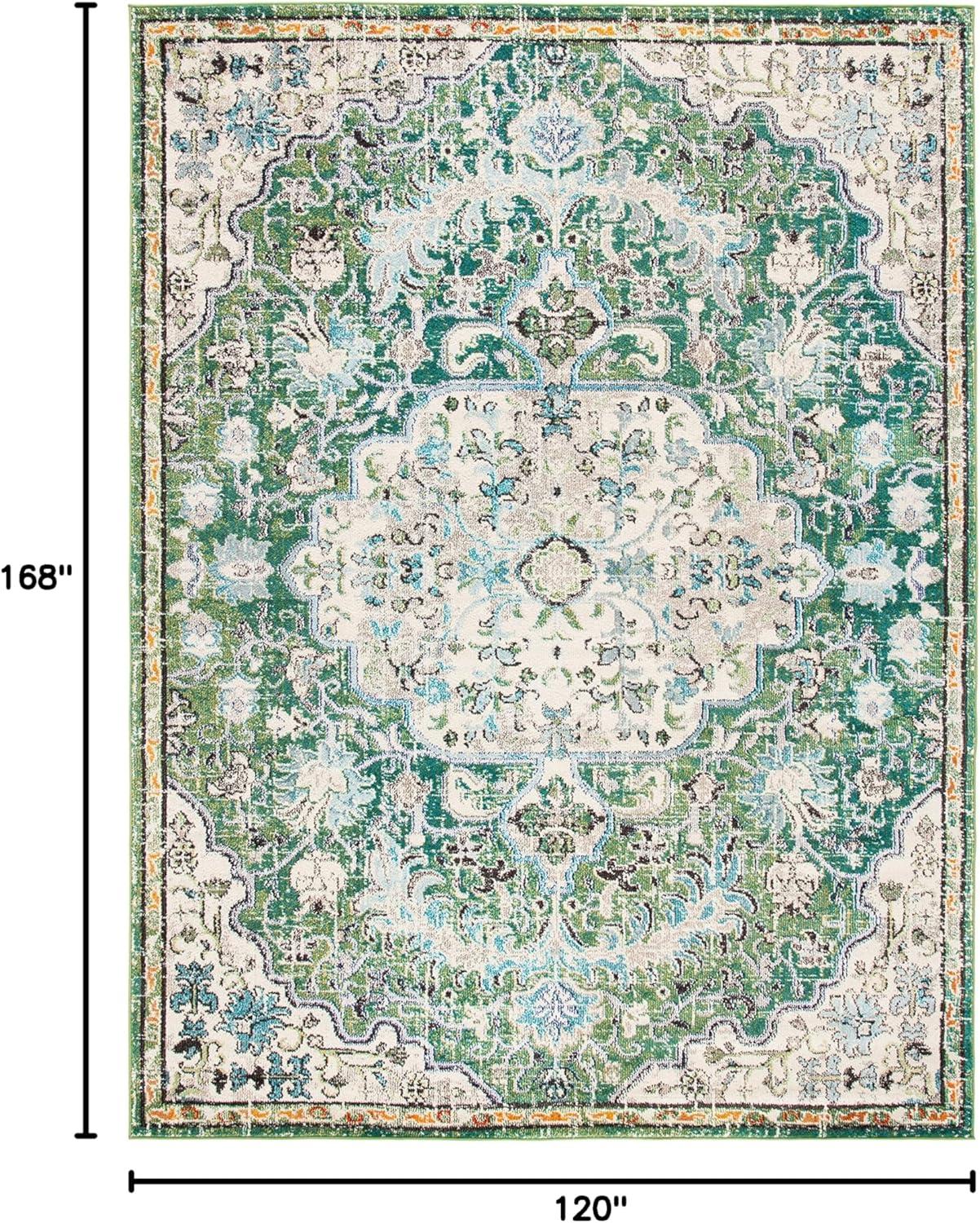 Madison MAD447 Power Loomed Indoor Area Rug - Green/Turquoise - 10'x14' - Safavieh