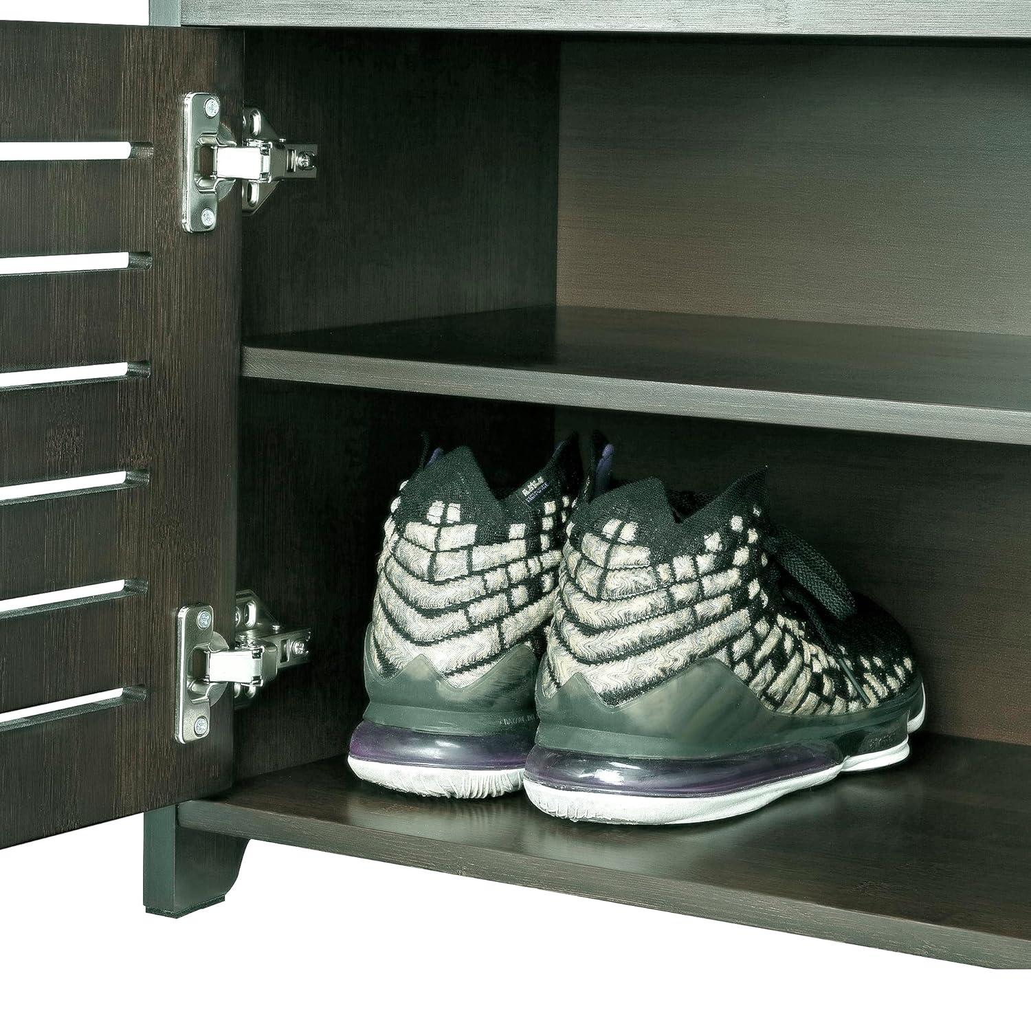 BALANBO Shoe Storage Bench, Bamboo Shoe Storage Organizer, Entryway Bench, for Entryway, Bedroom