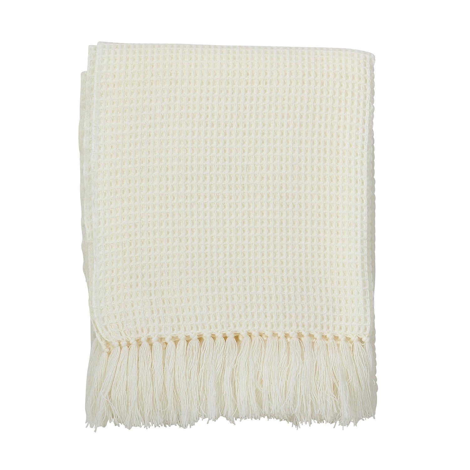 Saro Sevan Collection Hand Woven Throw Blanket