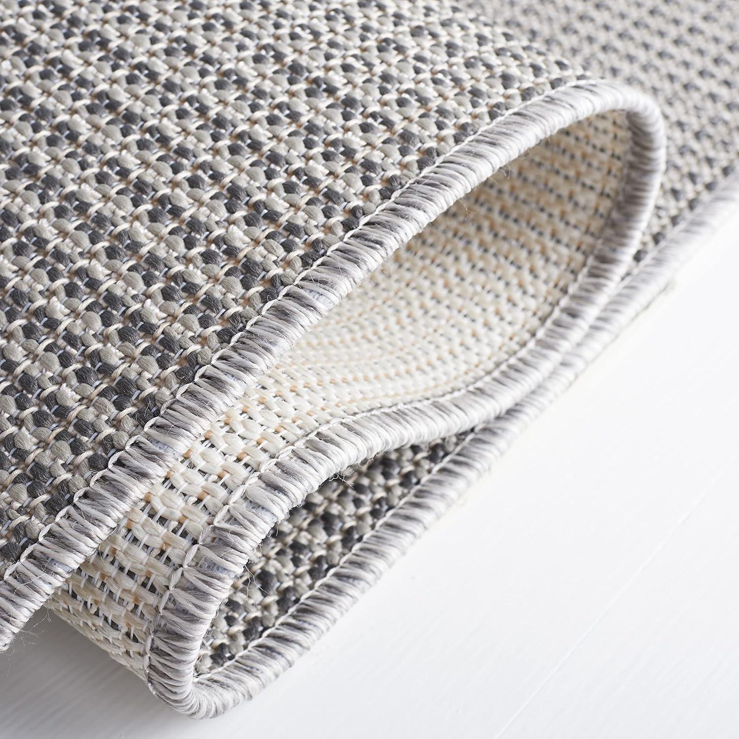 Martha Stewart Hampton - MSR4490 - Indoor Power Loomed Area Rugs - Grey - 5'1"x7'6"