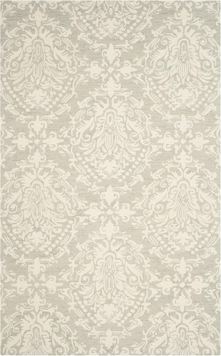 Blossom BLM107 Hand Tufted Indoor Area Rug - Sage/Ivory - 5'x8' - Safavieh