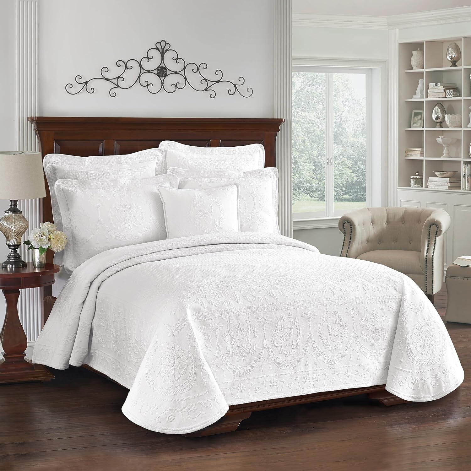Historic Charleston King Charles Matelasse Cotton Pillow Sham