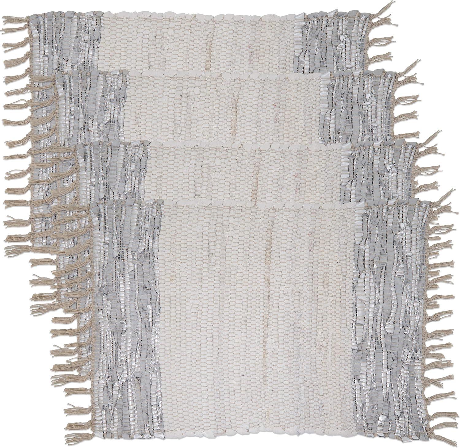 Saro Les Fêtes Chindi Striped Rectangle Placemat (Set of 4)