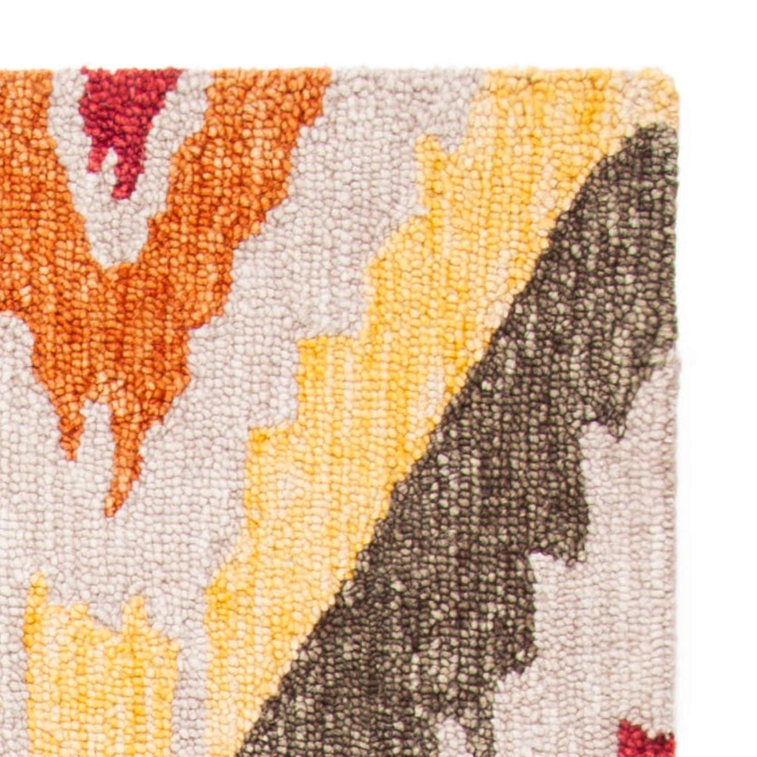 Ikat IKT337 Hand Tufted Area Rug - Beige/Pink - 8'9"x11'9" - Safavieh.