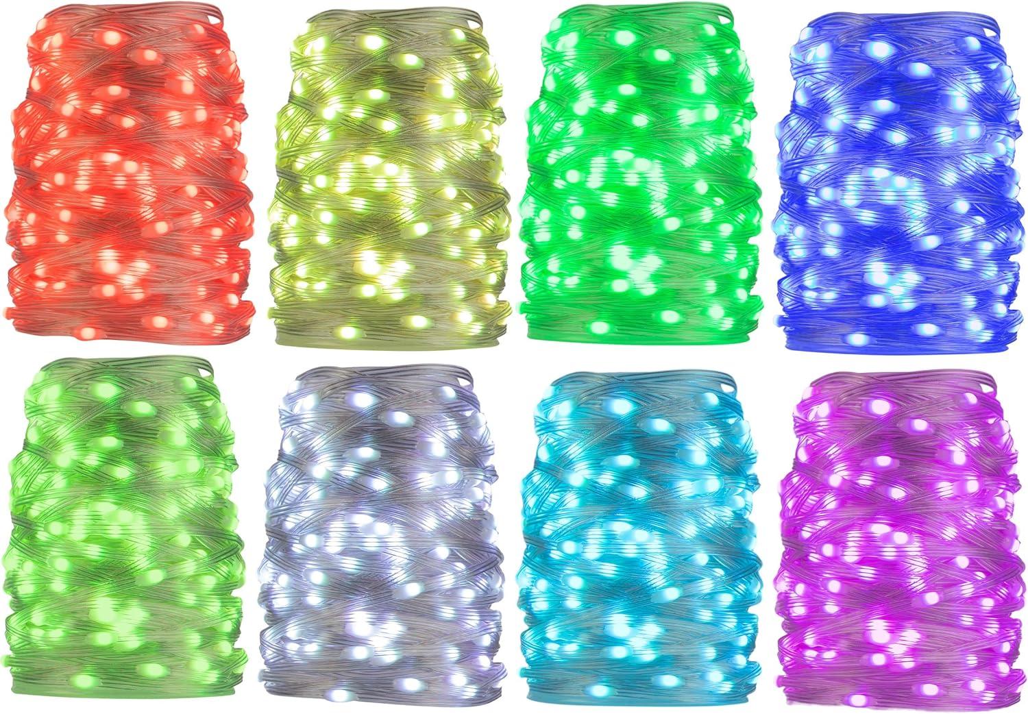 Pure Garden 72ft 200 LED Color Changing Outdoor Rope Lights with Remote