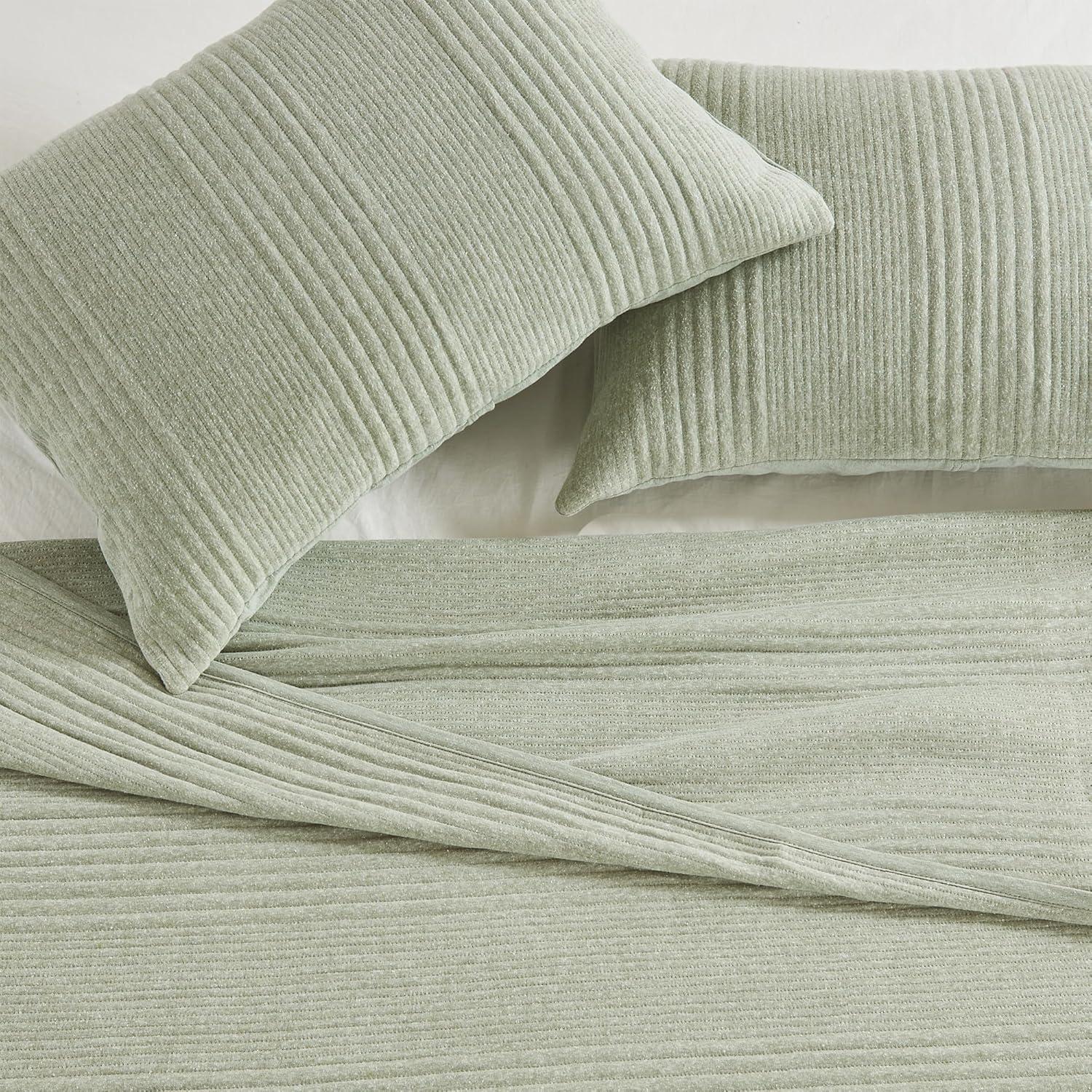 FreshFolds Jersey Cotton Blend Stitched Quilt Set with Shams
