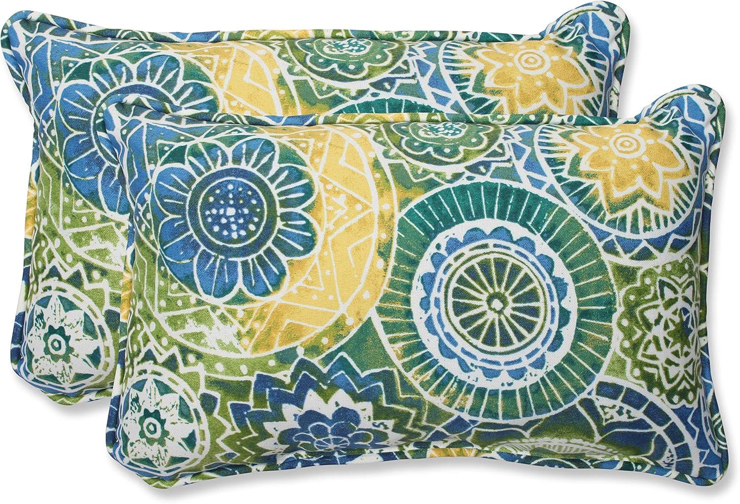 2-Piece Outdoor Lumbar Pillows - Omnia - Pillow Perfect