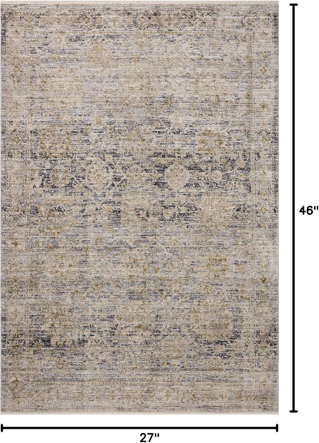 Jean Stoffer x Loloi Katherine Charcoal / Gold Area Rug