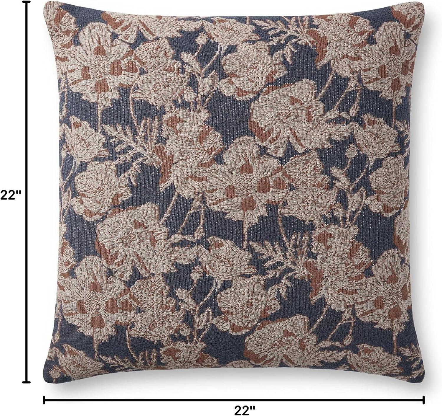 Matilda Pillow x Chris Loves Julia x Loloi - Blue and Brown