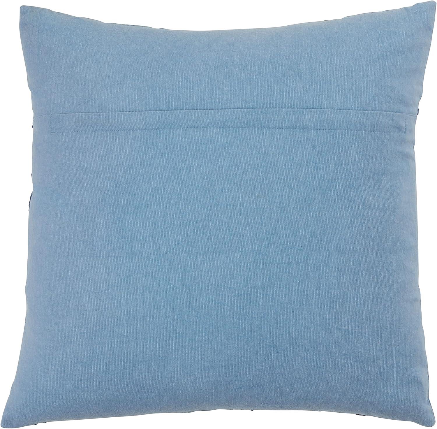 Saro Lifestyle Down-Filled Throw Pillow With Stonewashed Fish Design