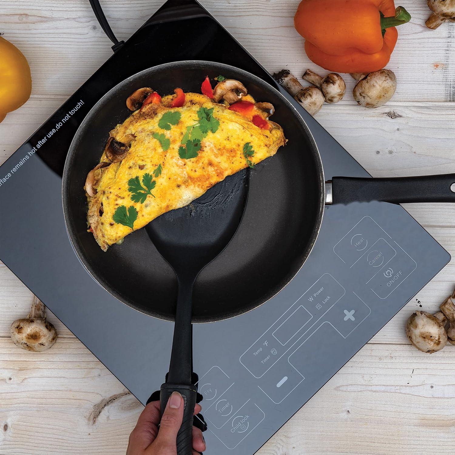 Precise Heat Kitchen Equipment Countertop Induction Cooker, 15" x 2-5/8" x 12-3/4", Black