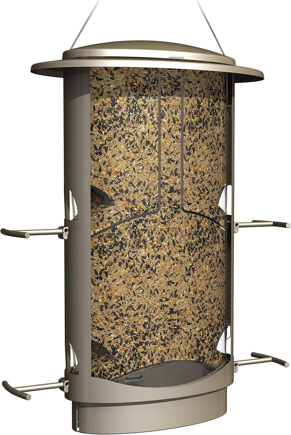 Squirrel-X 11 Gray-Colored X-1 Squirrel-Proof 4.2 Pounds Capacity Bird Feeder