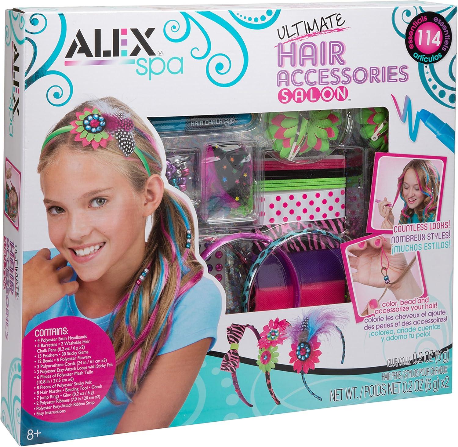 Alex Spa Ultimate Hair Accessories Salon Kit for Girls